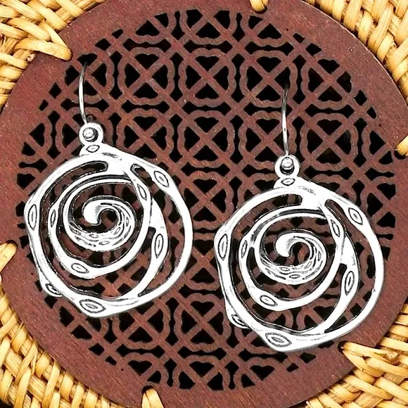 💐New 16 Pair antique silver tone earrings bundle RESTOCKED - Picture 6 of 9